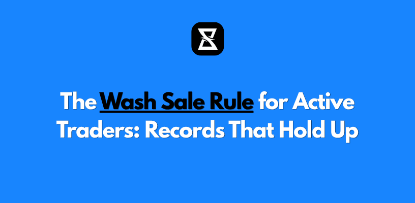 The Wash Sale Rule for Active Traders: Records That Hold Up